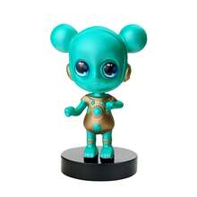1pc Cute Alien Figurine - Various Styles Novelty Desktop Decor & Room Accessory - Collector/Cool Gift - Multicolor - View 10