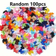 50/500 件随机颜色丝带领结，适用于婚礼、节日和 DIY 工艺品 - 非常适合礼品包装、篮子装饰、生日包装、办公室和花环装饰