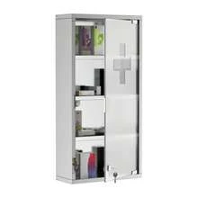 Medicine Cabinet, First Aid Cabinet With Lock, Stainless Steel, 30 X 12 X 60 Cm - Silver - View 6