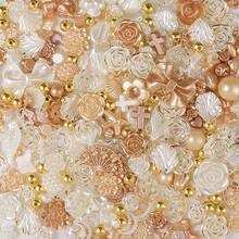 30克/90克 DIY珠宝材料及配件，树脂花，可用于美甲、手机壳装饰、DIY耳环、吊坠、发夹（部分产品无孔） - 彩色 - 查看 5