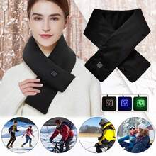 USB Powered Heated Scarf, Unisex, Multi-Function Electric Neck Warmer, 3 Temperature Settings - Multicolor - View 1