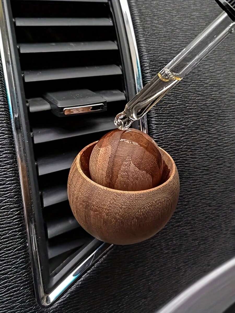 Máy khuếch tán tinh dầu thơm xe hơi thủ công, làm từ gỗ óc chó đen tự nhiên, thiết kế trang nhã, không chứa hương liệu tổng hợp, thích hợp cho nội thất xe hơi, nhà cửa và văn phòng, không cần pin, máy khuếch tán trang trí.