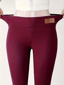 1Pc Autumn Winter Women Running Sport Leggings Fleece-Lined Thickened Breathable High Waist Plush Yoga Pants Outdoor Cycling Running Fitness Skiing Leggings Tights Women's Winter Clothing Of Women's Winter Clothing Womens Winter Fashion Women's Winter Promotion Of Women's Winter Clothing Christmas  Leggings Set Leggings Women  Conjunto Deportivo  Leggings Para Mujer Licras Para Mujer Joggers Women  Jogger Para Mujer  Joggers  Leggings De Mujer  Leggings For Women  Yoga Pants  Gym Set  Ropa Deportiva - Đỏ - Xem 7