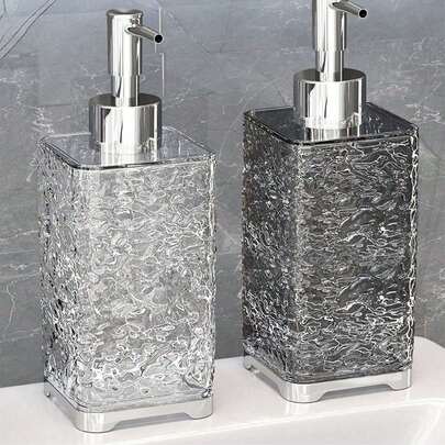 Bình đựng xà phòng lỏng dùng trong phòng tắm khách sạn, dung tích 300/400ml, có thể đổ đầy lại sữa tắm/dầu gội.