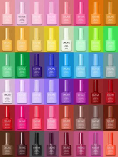 Professional Salon Quality Gel Nail Polish, 7.5ml Soak Off UV LED Gel, High Pigment Nude & Glitter Colors, Easy Application Nail Glue For DIY Nail Art Design At Home