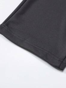 加大码男士直筒针织裤，休闲户外运动裤，适合春秋季穿着 - 深灰色 - 查看 5