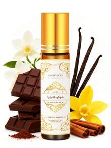 EMBRACEX. 10 ml arabiska doftoljor Dubai Choco Vanilla/Cocoa Vanilla eterisk olja, roll-on doftolja från Mellanöstern, långvarig doft, lyxmärkes premiumolja, släpper lös din charm, perfekt present till män och kvinnor, 0,34 fl oz, lämplig för diffusorer, luftfuktare, gör-det-själv-tvål, ljustillverkning, lädervård, Eid Al-Fitr, Eid Al-Adha-present, rumsinredning - Choklad Vanilj - Visa 8