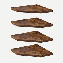 2/4/6pcs Corner Shelf Wall Mount, Floating Corner Shelves, Wall Decor, Rustic Wood Wall Storage Display Shelves For Living Room Bedroom Bathroom Kitchen, Rome Decor - Nhiều màu - Xem 16