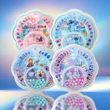 Disney Stitch & Elsa Princess Bracelet, Nail Stickers, Children's Handmade DIY Beaded Jewelry Kit, Birthday Gift, Handmade Jewelry Accessories, Commemorative Souvenirs, Party Favors - Multicolor - View 3