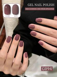 XEIJAYI 1pc Withered Rose Red Gel Nail Polish 15ML Soak Off Glitter Gel Polish For All Seasons - Home Salon Nail Art DIY Nails - Rusty Rose - View 3