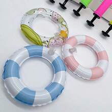 1个充气西瓜迷你游泳圈，冰淇淋杯架，奶茶杯底座，冰淇淋架，小型游泳圈玩具