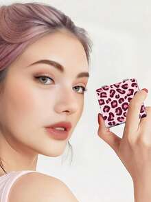 1pc Leopard Print Compact Mirror - Flip-Open Double-Sided Portable Makeup Mirror, Shatterproof Glass Surface, Black Frame With Gold Tone Hinges, Foldable Design, Suitable For Travel, Dorm, Vanity - Fashionable & Durable Black & Gold Animal Print Mirror, Great For Women & Girls, Ideal Gift - Multicolor - View 13