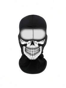 1pc Or 2pcs Unisex Balaclava Face Mask, Ski Mask, Motorcycle Neck Warmer, Climbing Headwear, Halloween Skeleton Full Finger Gloves, Suitable For Outdoor Travel And Halloween Costume - Multicolor - View 12