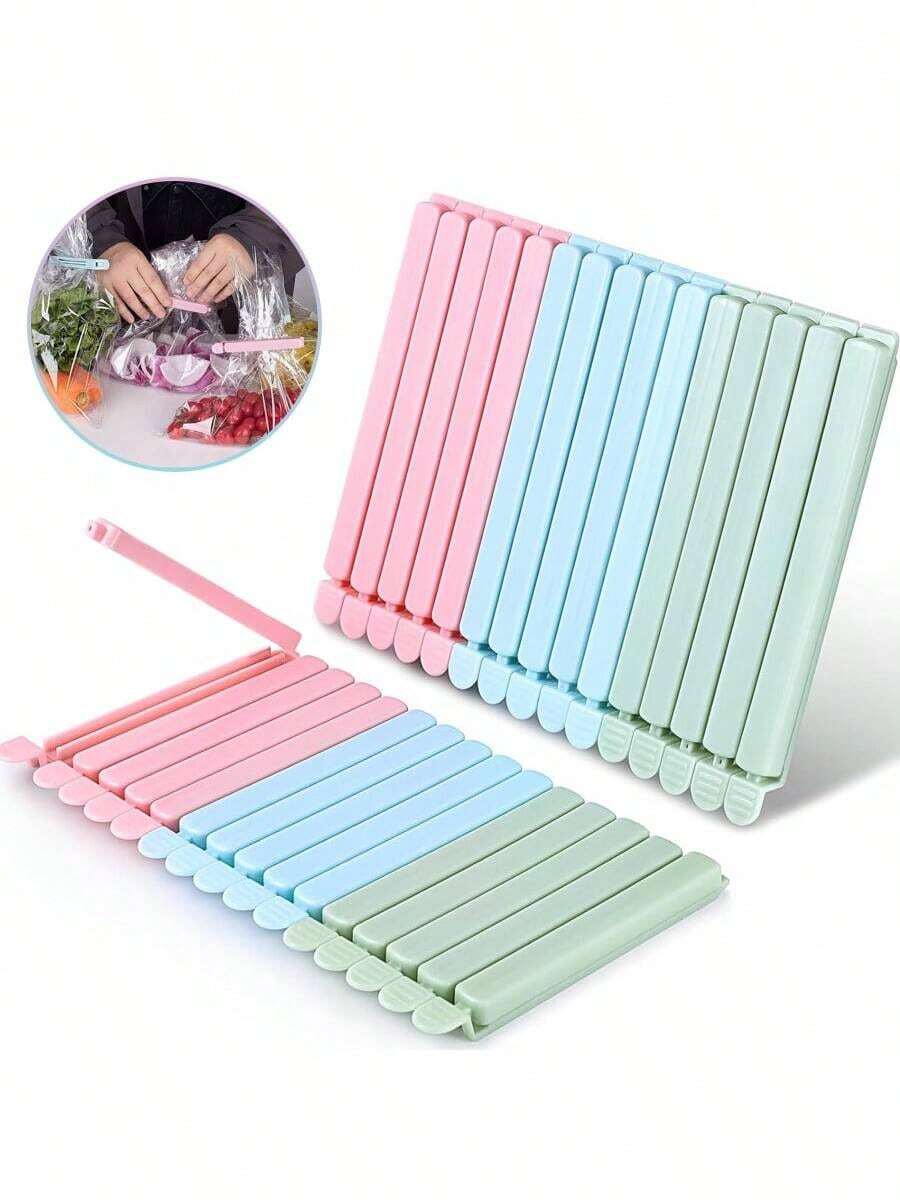 Bộ 5/10 kẹp niêm phong túi đựng thực phẩm, kẹp niêm phong đa năng có thể tái sử dụng giúp giữ thực phẩm tươi ngon, phù hợp với nhiều loại túi nhựa và túi đựng đồ ăn nhẹ, túi đựng đồ dùng nhà bếp và túi bảo quản, phụ kiện nhà bếp, màu ngẫu nhiên.