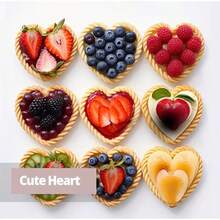 1 Set Baking Accessories - Silicone Cake Mold Set - Heart Shaped Cake Mold - Baking Tray - Baking Tools Kitchen Gadgets - Kitchen Supplies, Mini 4 Inch Heart Shaped Cake Mold | Silicone Material, Suitable For Air Fryer, Ideal For Baking, Great For Valentine's Day, Birthday And Wedding - Multicolor - View 3