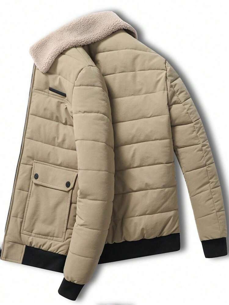 Men Down Coats - 卡其色 - 查看 7