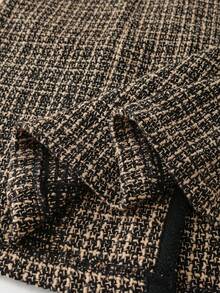 This Elegant Sleeveless Jacket Adopts The Popular Autumn Checkered Design, Which Is Specially Designed For Women. Dress,Equipped With A Belt And Front Button, It Is Ideal For Parties, Festivals, Leisure Outings And Vacations. - Camel - View 6