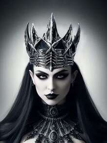 1 pièce Couronne royale ajustable de roi, accessoire de costume de roi médiéval, accessoire de scène 3D, convient pour le jeu de rôle, Noël, anniversaire, décoration de festival, tiare, serre-tête, couronne de costume, accessoire pour cheveux, mariage, future mariée, accessoires pour cheveux pour femmes - Multicolore - Voir 11