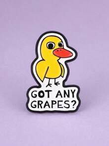 1PC Cute Duck Pin Suitable For Backpack Hat Decoration Brooch Collection Badge Suitable As A Gift For Friends - Multicolor - View 1