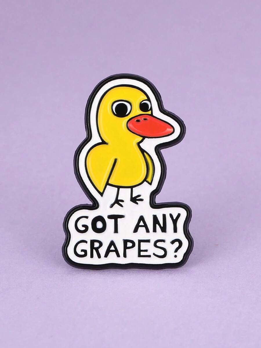 1PC Cute Duck Pin Suitable For Backpack Hat Decoration Brooch Collection Badge Suitable As A Gift For Friends - Multicolor - View 1
