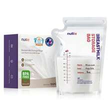 Nuliie 120 Pcs Breastmilk Storage Bags, 8 OZ Breast Milk Storing Bags,, Milk Storage Bags With Pour Spout For Breastfeeding, Self-Standing Bag, Space Saving Flat Profile - 1 - View 9