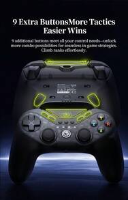 GameSir-T3 Pro 九尾狐游戏控制器套装，黑色 - 套裝黑色 - 查看 3