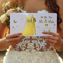 1pc/2pcs Surprise Wedding Cash Gift Envelope Red Packet, With 6 Slots - Foil Stamping Craft, Unisex Holiday Money Holder Envelope, Suitable For Wedding, Holiday Gifts, Unique Keepsake, Cash Gift Display | Elegant Gift Envelope | Exquisite Keepsake