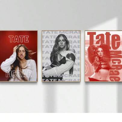1 st Tate McRae Miss Possessive Tour-affischer, konsertväggkonst, musikturnéaffischset, popstjärnedekor, modernt musikrumstryck, väggkonst, väggdekor, moderna minimalistiska posters, vardagsrums- och rumsdekoration, badrumsdekoration, perfekt present, ingen ram