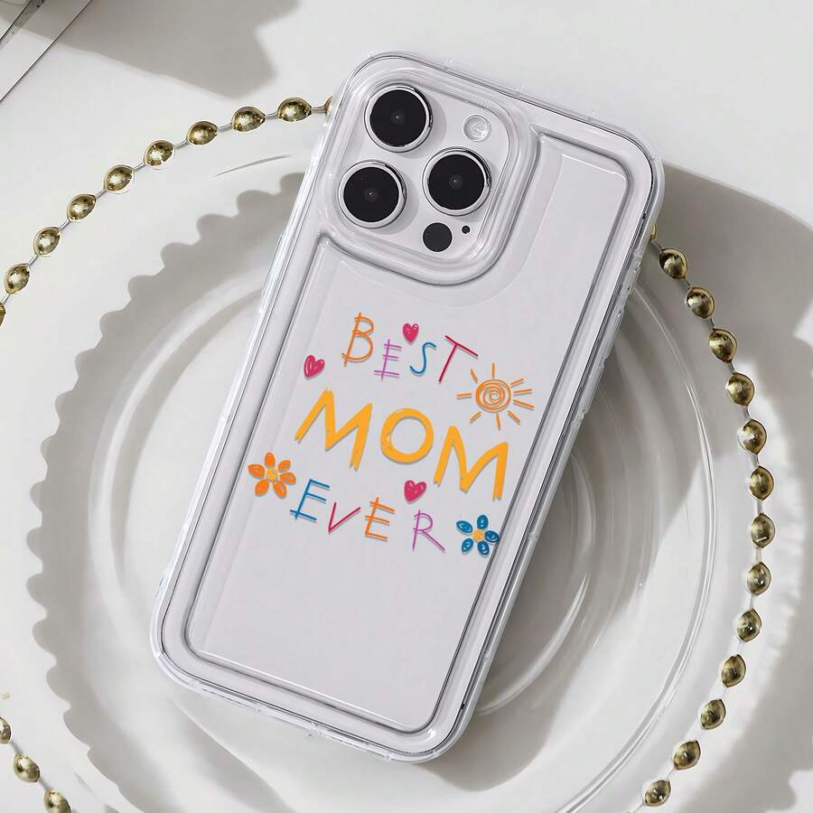 Funda para teléfono con el mejor regalo para mamá, compatible con iPhone 16, 15, 14 Pro Max, 13, 12, 11, XR y XS Plus. Fabricada en silicona TPU, ofrece protección contra golpes y caídas, además de una excelente sensación al tacto. Es el regalo ideal para familiares, amigos y seres queridos. - transparente - Ver 1
