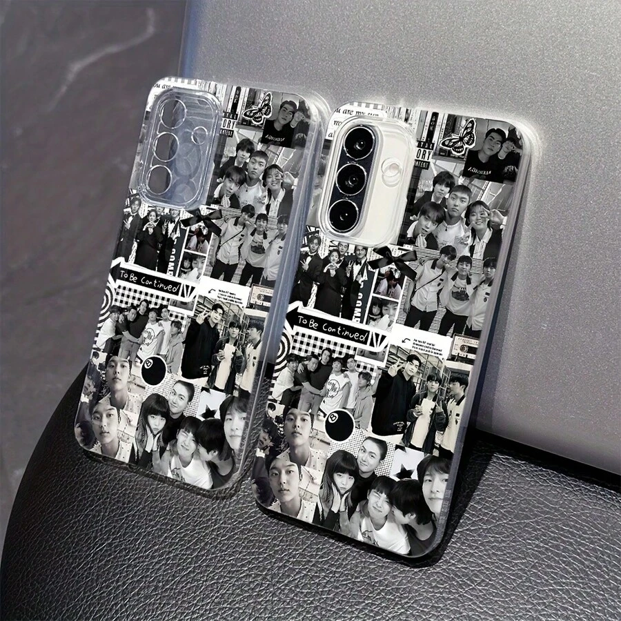 Funda trasera suave de TPU transparente para modelos de Galaxy con el popular héroe débil del cómic coreano, adecuada como regalo para hombres y mujeres, diseñada para ser compatible con varios dispositivos de la misma marca. - Mezcla de colores - Ver 1
