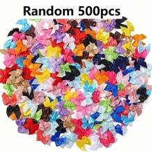 50/500 件随机颜色丝带领结，适用于婚礼、节日和 DIY 工艺品 - 非常适合礼品包装、篮子装饰、生日包装、办公室和花环装饰