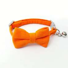 Adjustable Cat Collar With Detachable Bow Tie, Suitable For Medium & Small Cats & Dogs - Multicolor - View 4