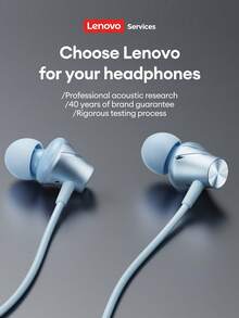 Lenovo 联想 YF37 有线入耳式耳机，3.5mm 和 Type-C 接口，Hi-Fi 音质，环绕立体声，适用于音乐、游戏，配备降噪麦克风，佩戴舒适，便捷的线控，兼容智能手机和平板电脑。 - 紫色 - 查看 5