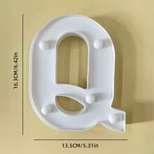 1件 16cm 暖光字母燈，桌面裝飾燈，字母 A-Z 數字 0-9 發光造型燈，適用於婚禮、求婚、生日派對、聖誕裝飾、居家室內裝飾、婚禮裝飾 [不含電池] - 字母燈 - 查看 16