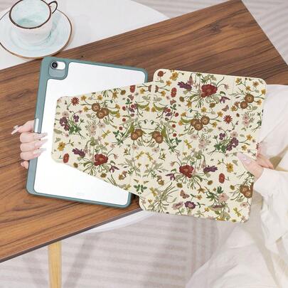 360°旋转iPad保护壳，Y型折叠支架，高清UV印刷，兼容iPad 11（2025款）、iPad Air 11/13（2025款M3）、iPad Air（M2）11/13英寸、iPad Air 4/5/6 10.9英寸、iPad Pro 11英寸、iPad Pro 12.9英寸、iPad 10.2英寸、iPad第九代/第十代及其他多种型号，保护套设计，支持多角度调节，六向支架摆放，内置笔槽，透明后盖，防摔保护，自动唤醒/睡眠功能