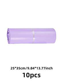 50个/10个装加厚防水纯色包装袋，简约百搭，适用于学校、办公室、返校季运输和邮寄、男士生日礼物、情人节礼盒、男士礼品盒、男士礼物、批量礼品袋、礼品袋、情人节、圣诞节礼物 - 淡紫色 - 查看 12