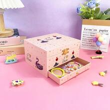 1个荧光粉黑天鹅纸质音乐盒 - 内置镜子和旋转芭蕾公主 - 多功能收纳，可存放珠宝、文具和玩具 - 卧室和客厅装饰及派对道具 - 适用于生日、婚礼、圣诞节和日常使用