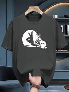 Camiseta de manga corta de 200 gramos confeccionada en 100% algodón puro, una opción casual elegante y versátil. - Gris Claro - Ver 1
