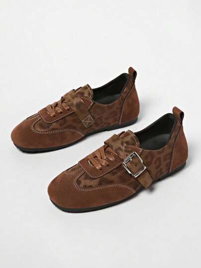 2025春季新款复古红色百搭魔术贴玛丽珍鞋，休闲圆头平底皮鞋，女士款