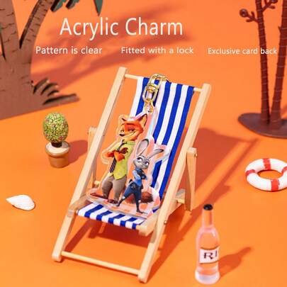 Disney Móc khóa acrylic "có bản quyền chính thức", 1 chiếc, phụ kiện trang trí hoạt hình dễ thương, đồ trang trí treo ba lô.