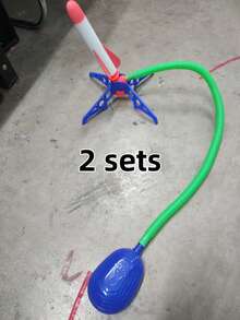 2 sets de cohetes de juguete interactivos para lanzar al aire libre, juguetes de cohetes por etapas, regalo de cumpleaños, regalo de Año Nuevo, juguetes antiestrés - Multicolor - Ver 8