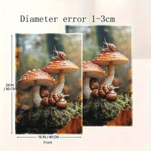 2pcs Snails And Mushrooms Printed Kitchen Towels, 16x24 Inch, Decorative Dish Towels For Cooking, Baking, Bathroom - Holiday Tea Towels, Housewarming Gifts, Fade-Resistant Polyester, Kitchen Rags, BJB4568 - 彩色 - 查看 3