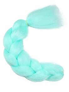 White Pink Blue Green Braiding Hair Jumbo Box Braids Hair Extensions Glow In The Dark Hair Knotless Braiding Hair Luminous Jumbo Braiding Hair Glow In The Dark Hair Extensions For Christmas, New Year, Carnival, Music Festival St Patricks Day(1 Pc 24inch) - Multicolor - View 6