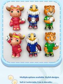 1 pieza Juguete apretable del mascota del Mundial 2026, Mercancía del Mundial, Regalo perfecto para festivales, cumpleaños, regalo interesante - Multicolor - Ver 5