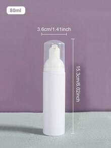 1pc/2pcs 30ml/40ml/50ml/60ml/80ml Mousse Foaming Bottle, Foaming Face Wash Refillable Bottle, Cosmetic Refill Bottle - White - View 23