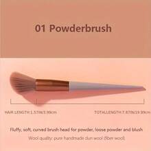 Valentine's Day Gift 13pcs Mini Travel Makeup Brush Set - Minimalist Design With Portable Storage Bag, High-Quality Cosmetic Brushes For Versatile Makeup Application, Ideal Travel Essentials For Beauty Enthusiasts Beauty Tool Gift For Girlfriend - màu nâu - Xem 9