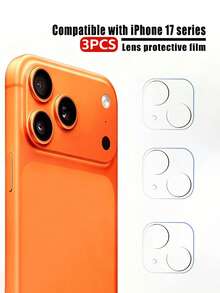 Bộ 3 miếng dán cường lực bảo vệ ống kính camera, độ phân giải HD, chống trầy xước, tương thích với iPhone 17 Pro Max, 16 Pro, 16 Pro Max, 15, 14, 13, 12, 11. Chất liệu kính cường lực độ cứng 9H, thích hợp để bảo vệ hàng ngày, sử dụng tại văn phòng và nhà. Chống thấm nước, chống sốc, chống rơi, chống trầy xước, bảo vệ điện thoại và camera. Thích hợp để bảo vệ hàng ngày, sử dụng tại văn phòng và nhà. Miếng dán bảo vệ ống kính camera điện thoại chống trầy xước. - Trong sáng - Xem 27
