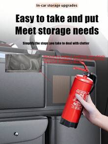 1pc Car Trunk Storage Bag Foldable Vehicle Cargo Organizer Box Multifunctional Rear Compartment Tidy Container - Black - View 7