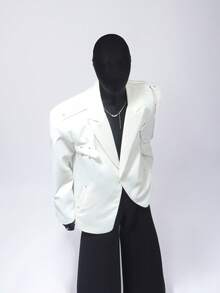Men Blazers - White - View 2