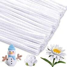 100pcs (High Density Type), Suitable For Manual Folding Yarn Tube Cleaner, Orange Woven Yarn Sticks, Ideal Choice For Cleaning Yarn Roots, Woven Yarn Sticks, Home Crafts, Flexible And Durable, Can Be Used For DIY Art And Creative Craft Projects Decoration, Also Suitable As Birthday, Wedding And Valentine's Day Gifts. The Yarn Sticks Can Also Be Used For Floral And Craft Making. - Multicolor - View 1